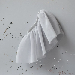 Tiulowa spódniczka- Szara- ubranko dla lalki