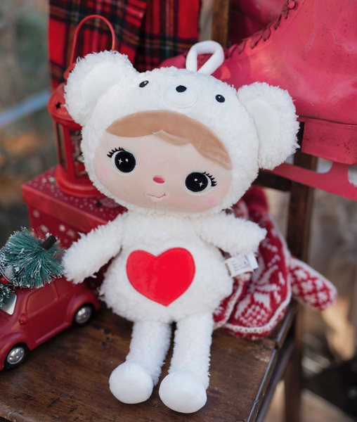 Miś Polarny z serduszkiem 46cm