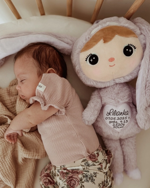 Liliowy Królik 50cm Metoo