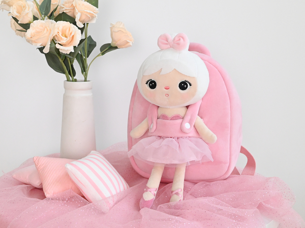 Plecak Metoo z wyjmowanym pluszakiem - Baletnica 