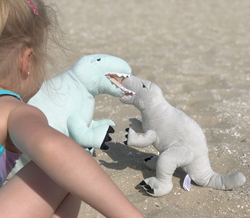 Szary Dinozaur pluszowy- Tyrannosaurus Rex- Melootka- Rozmiar M