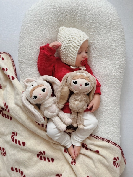 Jasno beżowy Królik 30cm Metoo