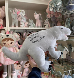 Szary Dinozaur pluszowy- Tyrannosaurus Rex- Melootka- Rozmiar L