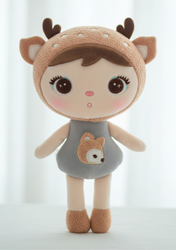 Lalka Metoo Mini Szary Jelonek 22cm
