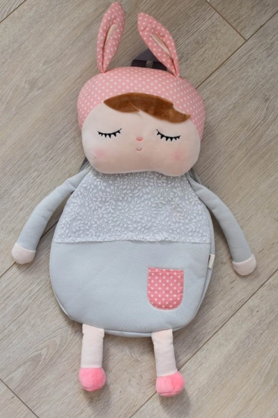 Szary Plecak Angela z uszkami Metoo