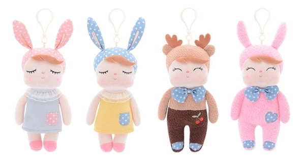 Mini Lalka Metoo z uszkami w żółtej sukience