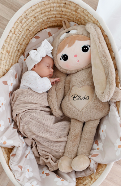 Beżowy Królik 70 cm - Lalka Metoo