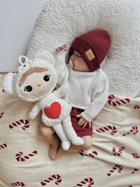 Miś Polarny z serduszkiem 46cm