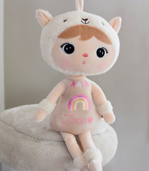 Beżowa Alpaka 48cm Metoo