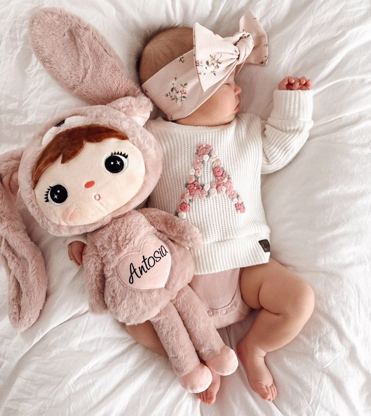 Różowy Królik  46cm Metoo