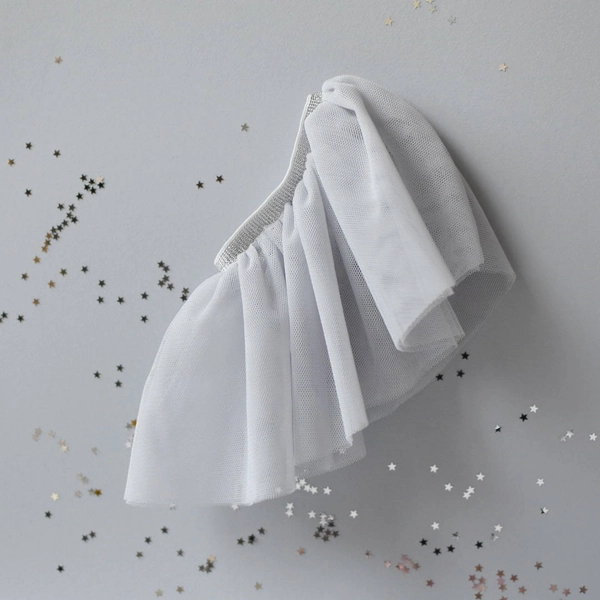 Tiulowa spódniczka- Szara- ubranko dla lalki