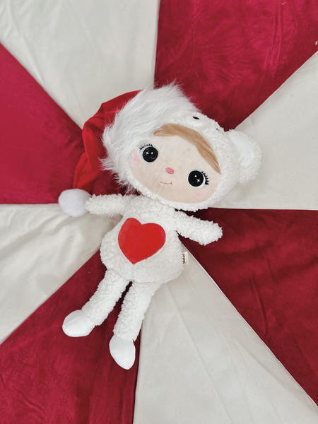 Miś Polarny z serduszkiem 46cm