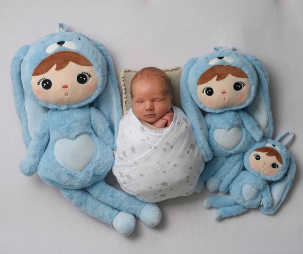 Błękitny Królik 70cm Metoo