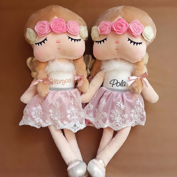 Lalka Metoo z kolorowym wianuszkiem 48cm