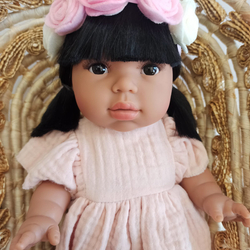 Nosidełko wiklinowe dla lalek - kosz Mojżesza