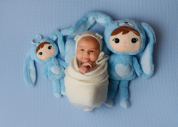 Błękitny Królik 50cm Metoo