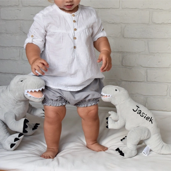 Szary Dinozaur pluszowy- Tyrannosaurus Rex- Melootka- Rozmiar M