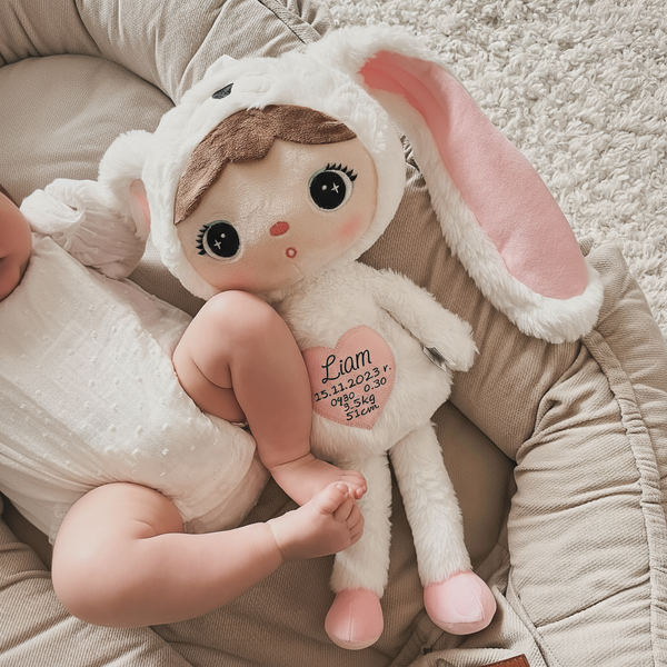 Biały Królik 50cm Metoo