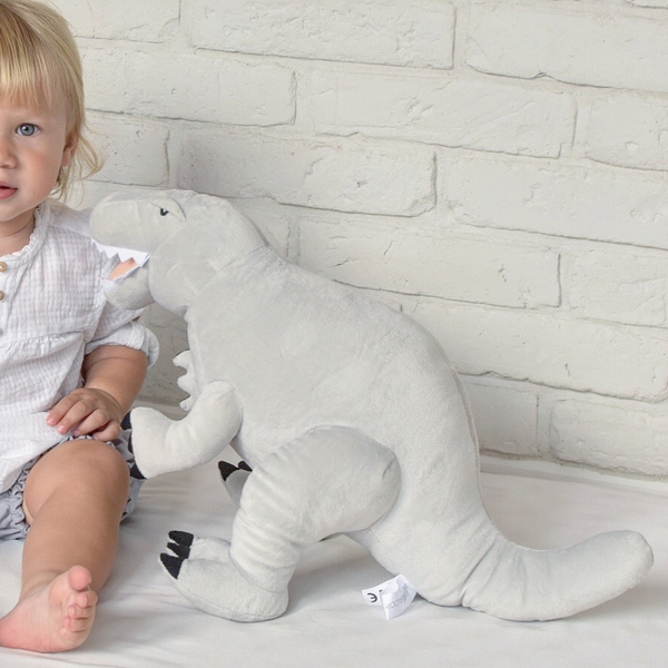 Szary Dinozaur pluszowy- Tyrannosaurus Rex- Melootka- Rozmiar M