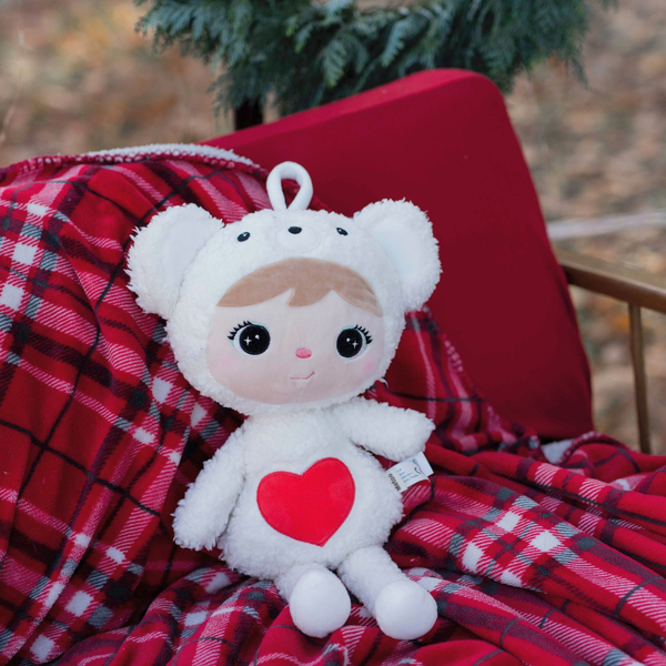 Miś Polarny z serduszkiem 46cm