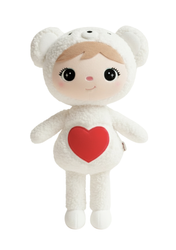 Miś Polarny z serduszkiem 46cm