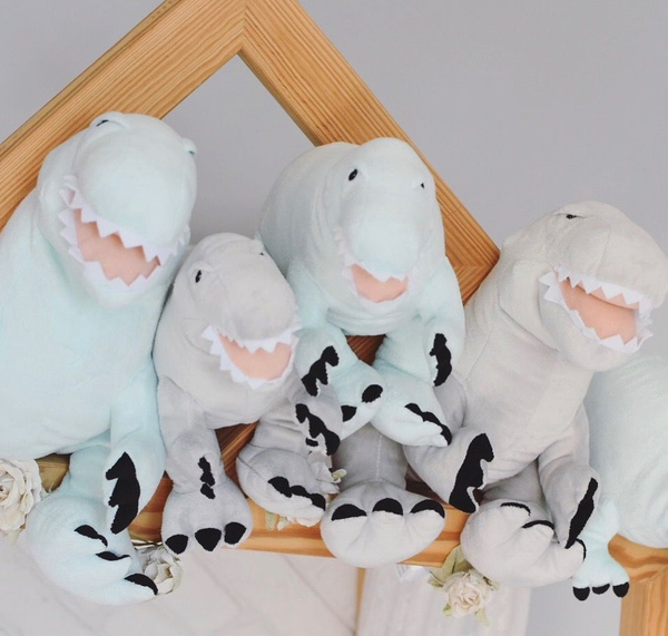 Szary Dinozaur pluszowy- Tyrannosaurus Rex- Melootka- Rozmiar L