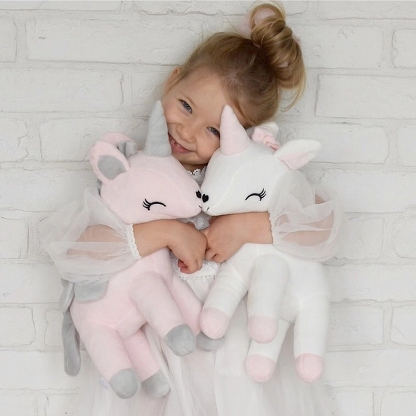 Pluszowy Jednorożec rozmiar L- Różowy