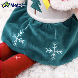 Świąteczna lalka Metoo w zielonej spódniczce