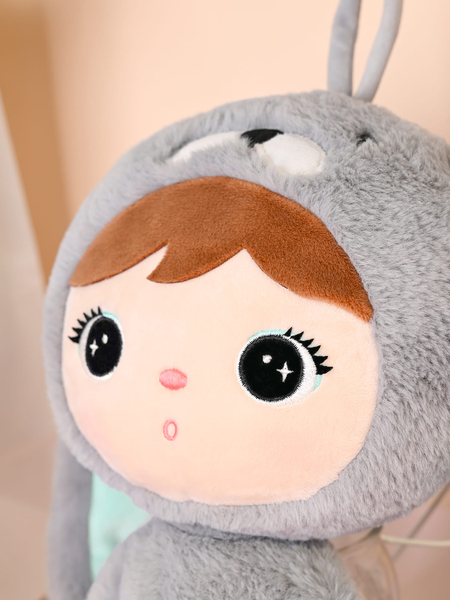 Szaro/miętowy Królik 70cm Metoo