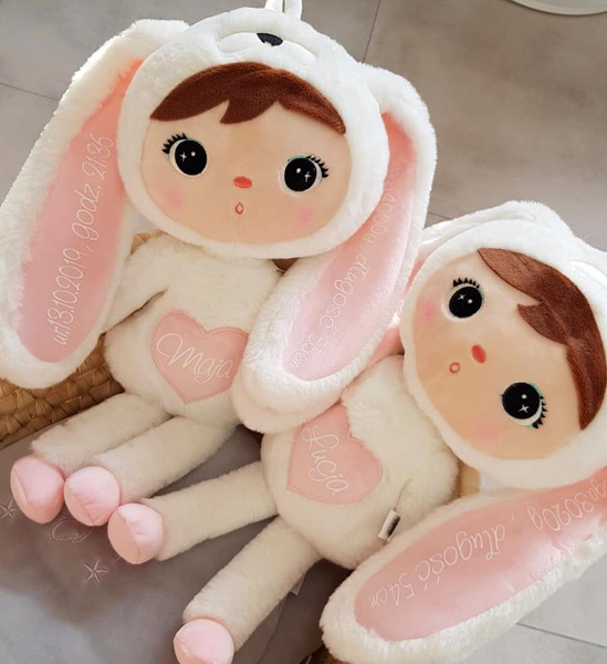 Biały Królik 50cm Metoo