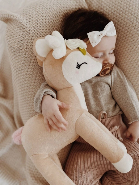 Pluszowa Sarenka z kremowym wianuszkiem - Duża