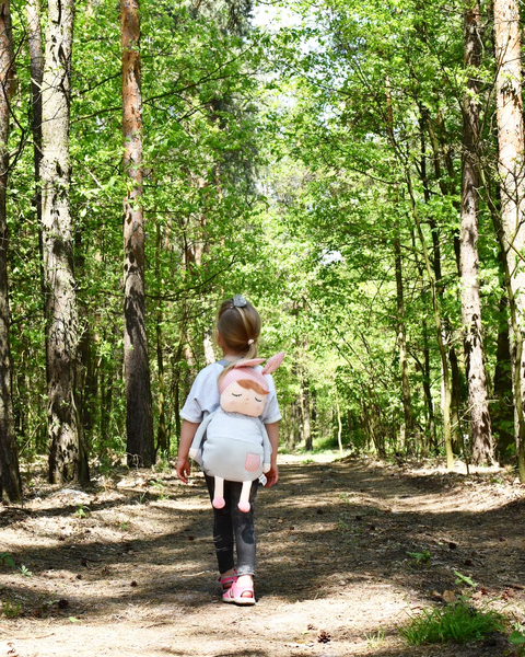 Szary Plecak Angela z uszkami Metoo