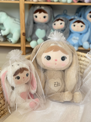 Biały woreczek prezentowy z organzy – rozmiar XL (38 × 58 cm)