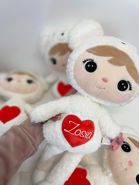 Miś Polarny z serduszkiem 46cm