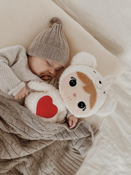 Miś Polarny z serduszkiem 46cm