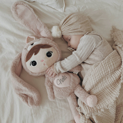 Różowy Królik  46cm Metoo